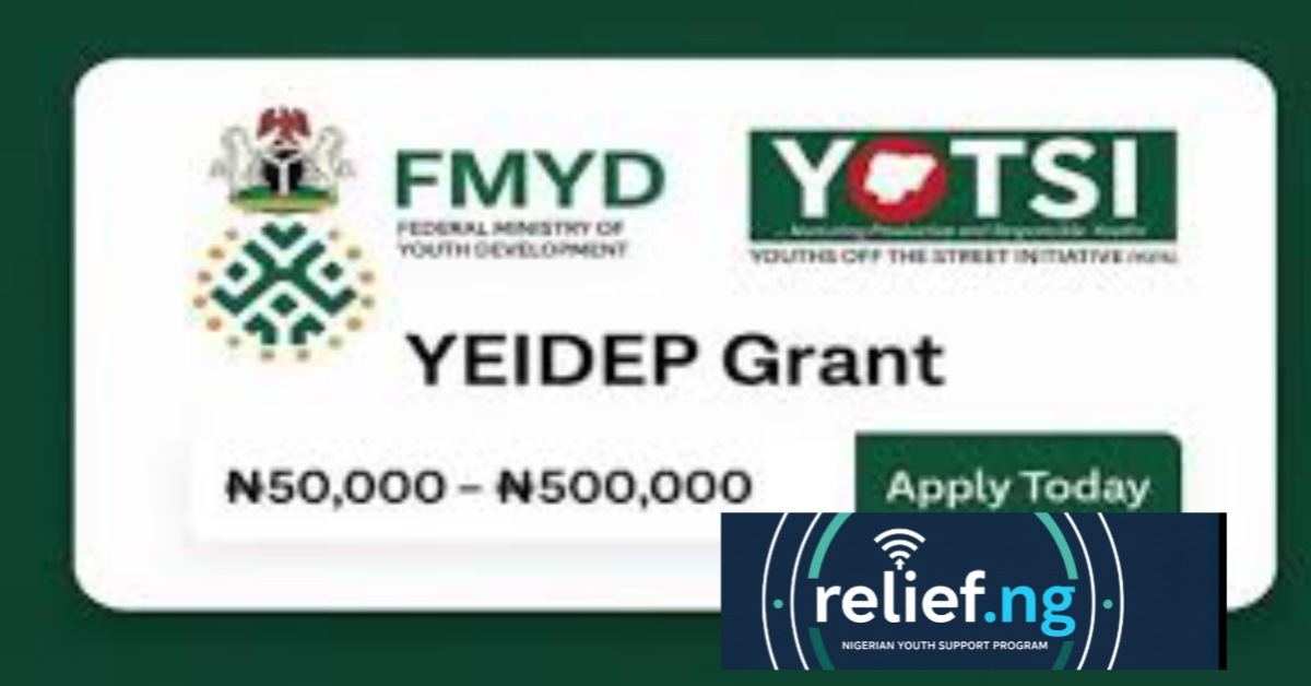 Federal government yeidep registration portal
